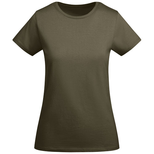 T-shirt coton bio 175g personnalisable femme Breda Roly Vert militaire